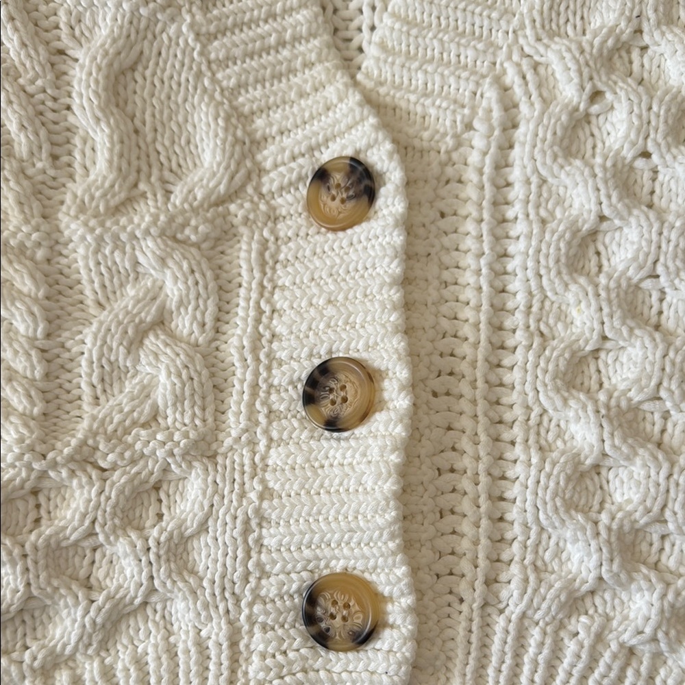 Zara Knit Button-Up Vest - Picture 4 of 7